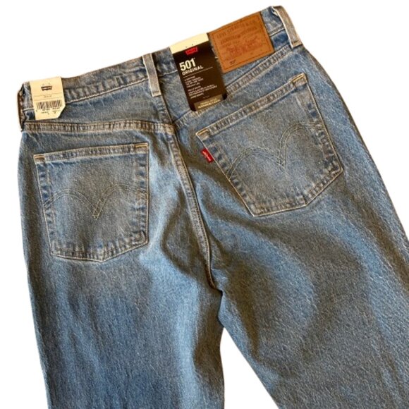 Levi's Premium 501 Original Fit Jeans Button Fly Women's 28x30 Hollow Days NWT - Picture 8 of 9